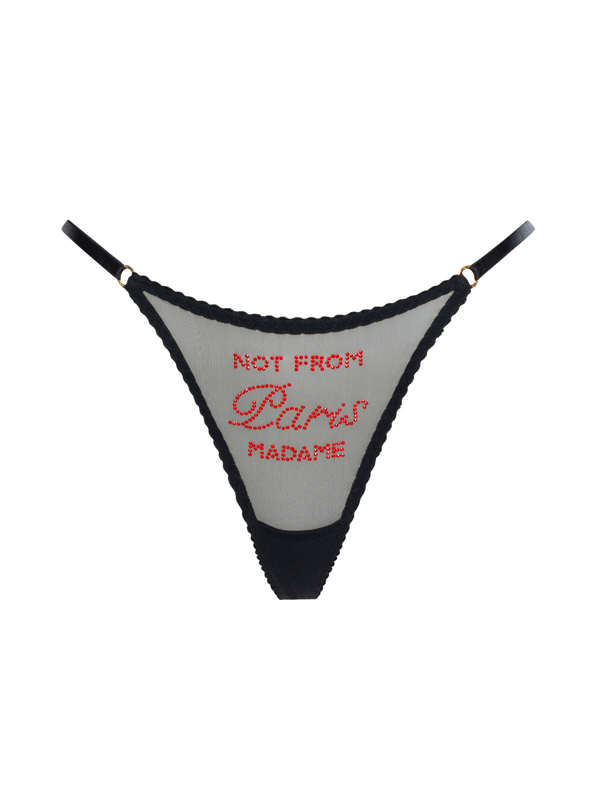 Трусики Black Not from Paris Madame Red