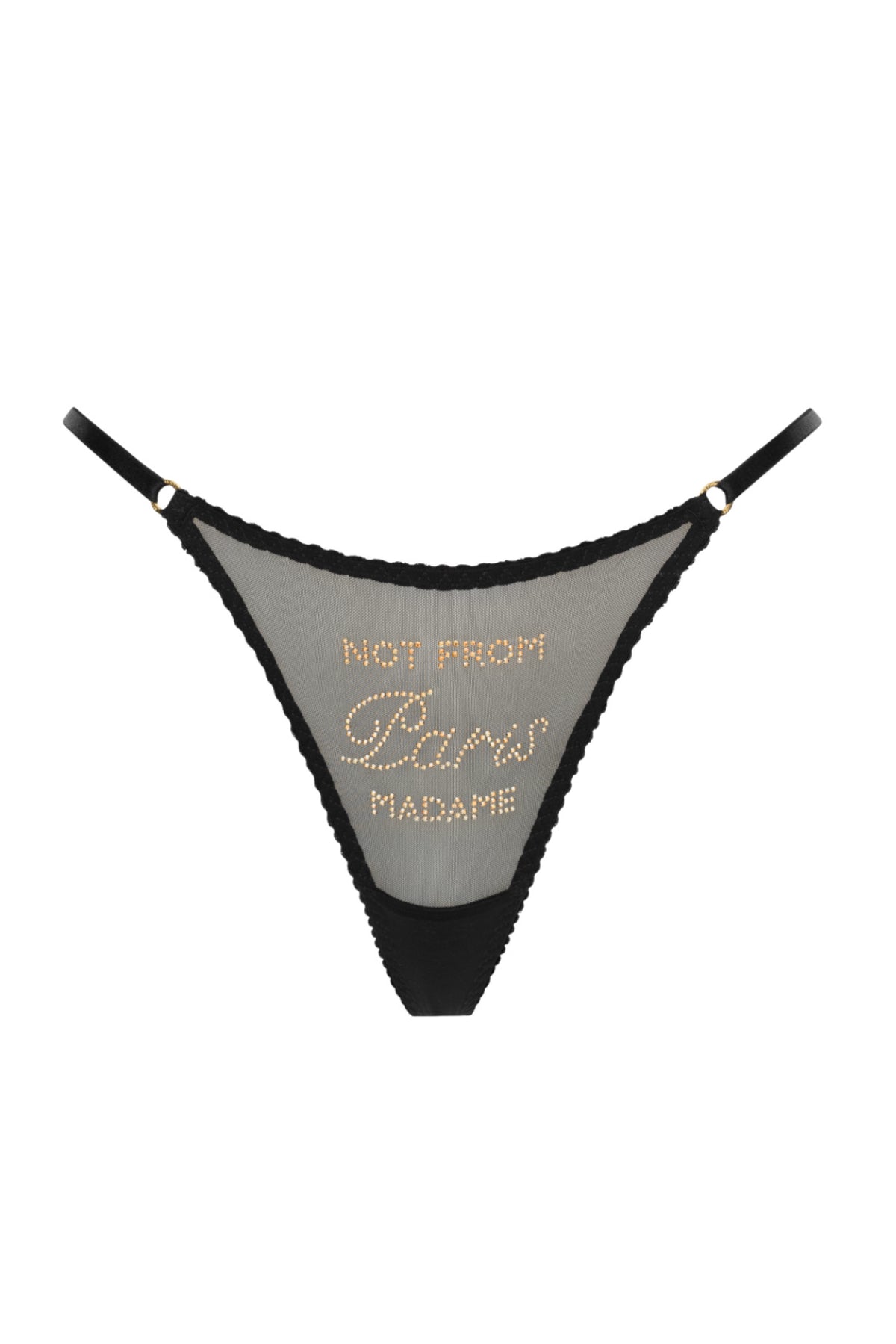Трусики Black Not from Paris Madame Gold