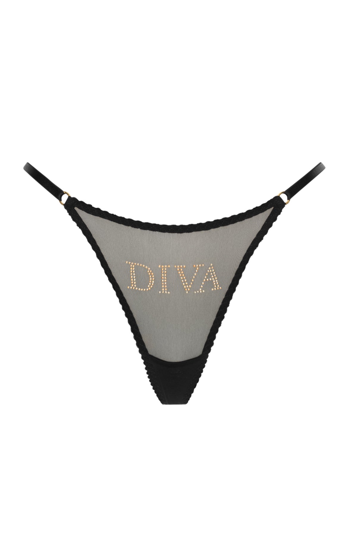 Трусики Black Diva Gold