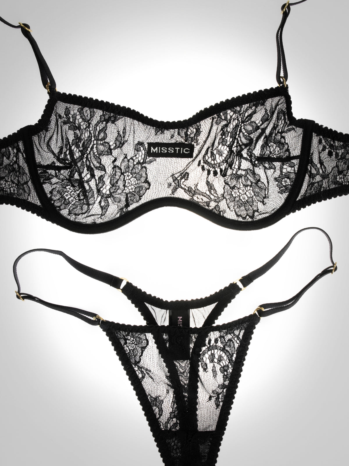 Panties Top Lace Black